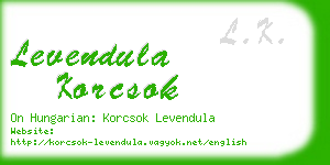 levendula korcsok business card